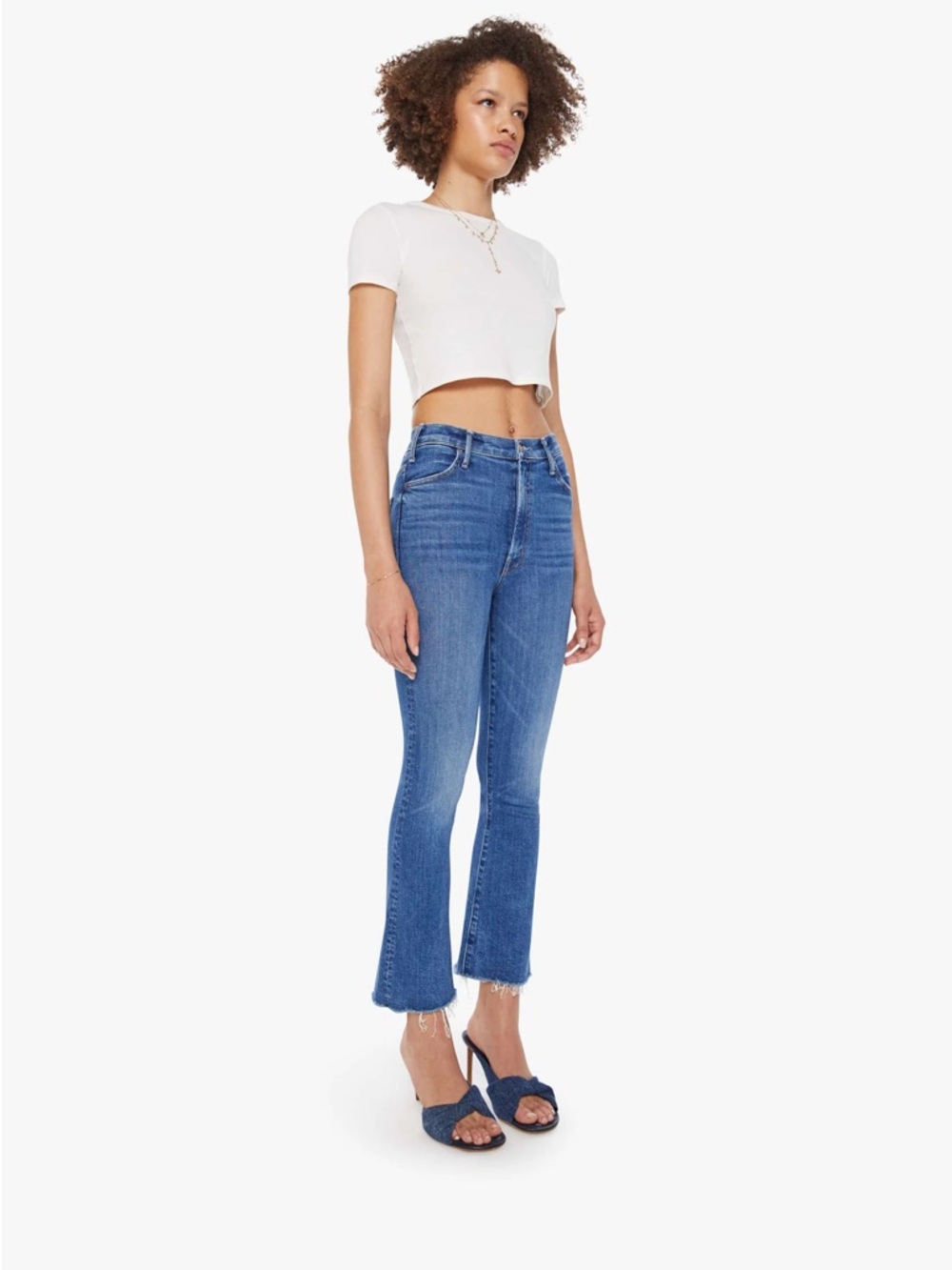 MOTHER the hustler fray jeans in grasping at straws - Picture 2 of 6